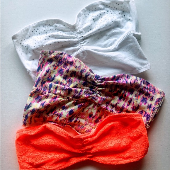 PINK Victoria's Secret Other - LIKE NEW! VS PINK Bandeau/Bralette Lot of 3